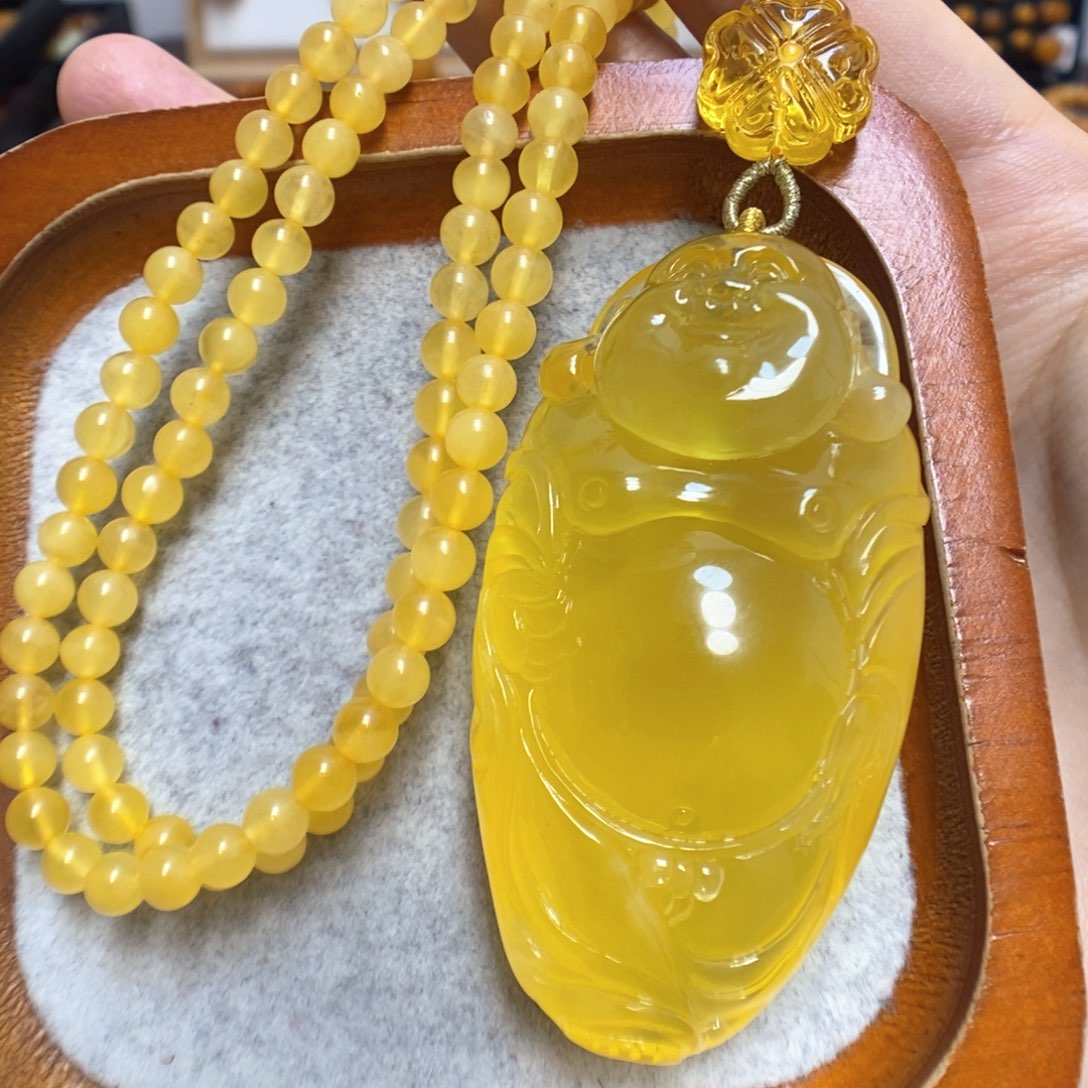 蜜蜡颈饰未镶嵌蜜蜡