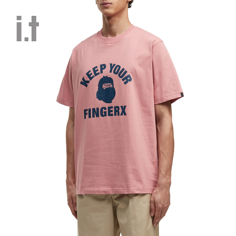 fingercroxxit2025早春新品时尚字母图案圆领短袖T恤00736XN