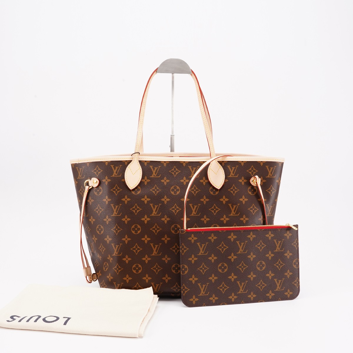 99新 LouisVuitton/路易威登 【总仓】neverfull中号子母/98新