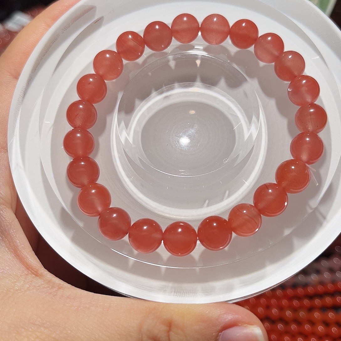 南红玛瑙未镶嵌手链