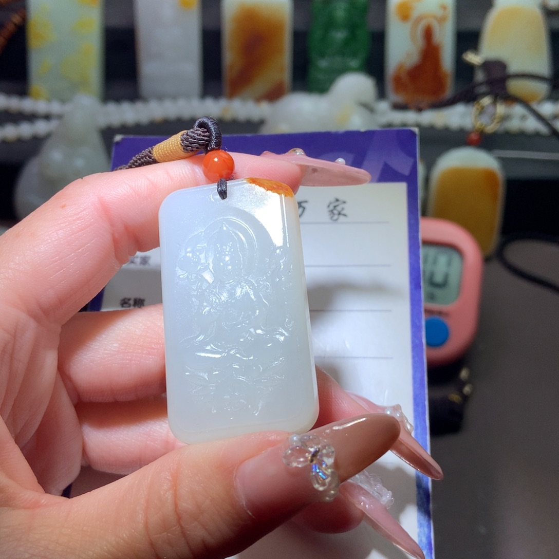 和田玉挂件未镶嵌趟*湖