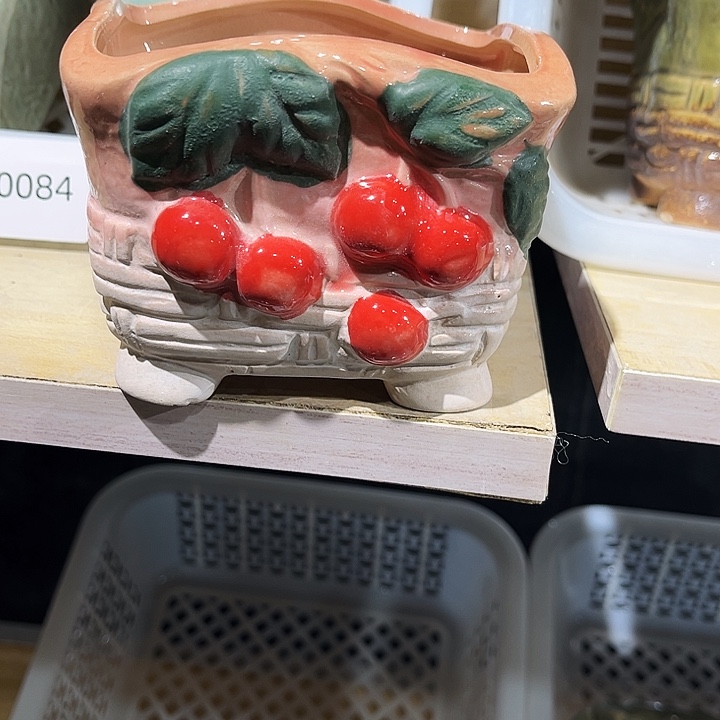 瓷片花盆多肉植物艺术品