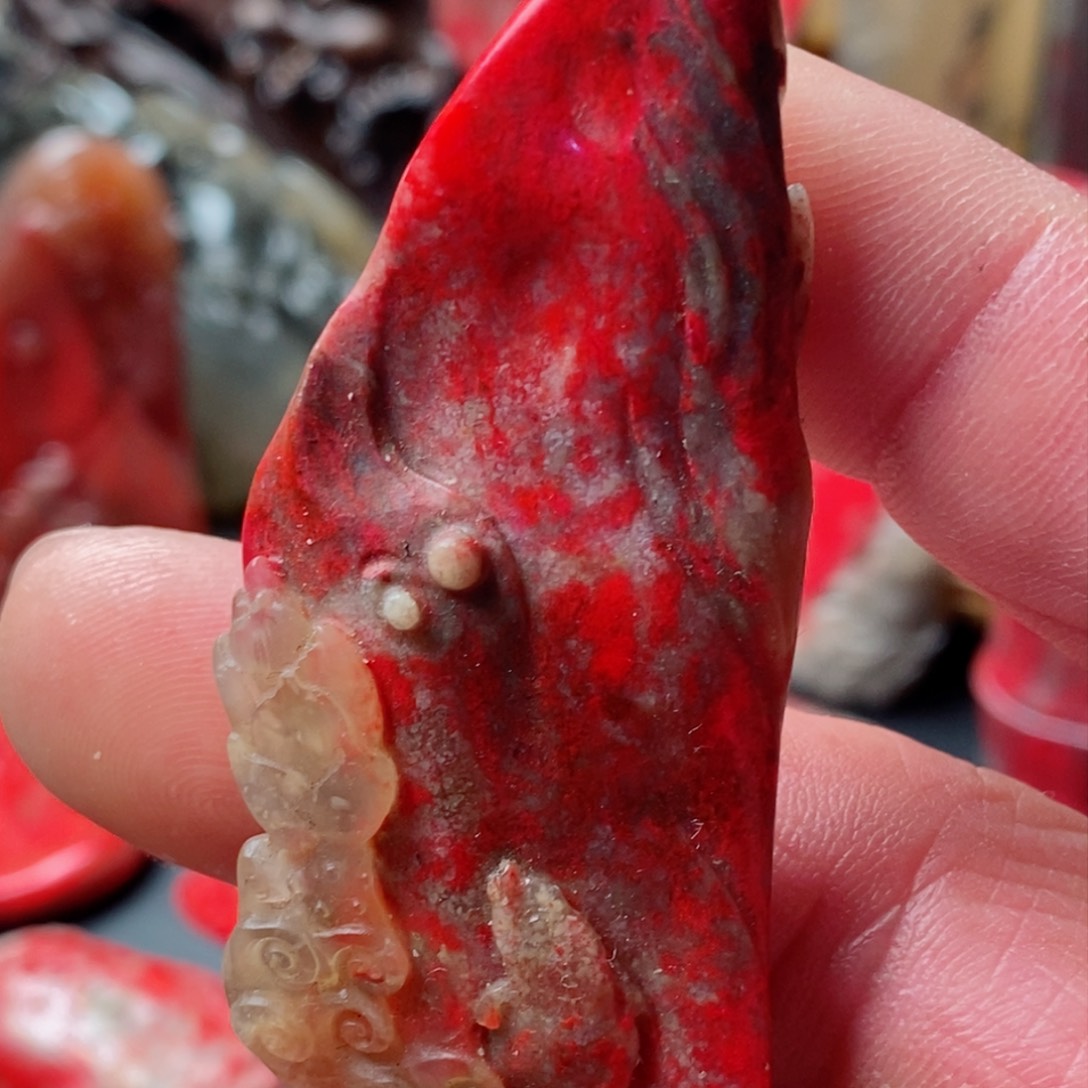 昌化鸡血石昌化鸡血石挂件