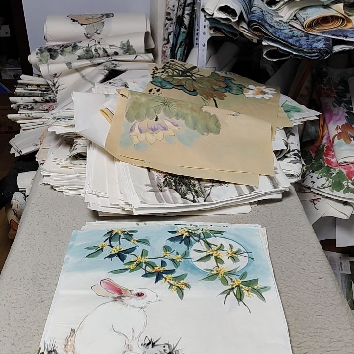 M***u国画落款后台备注