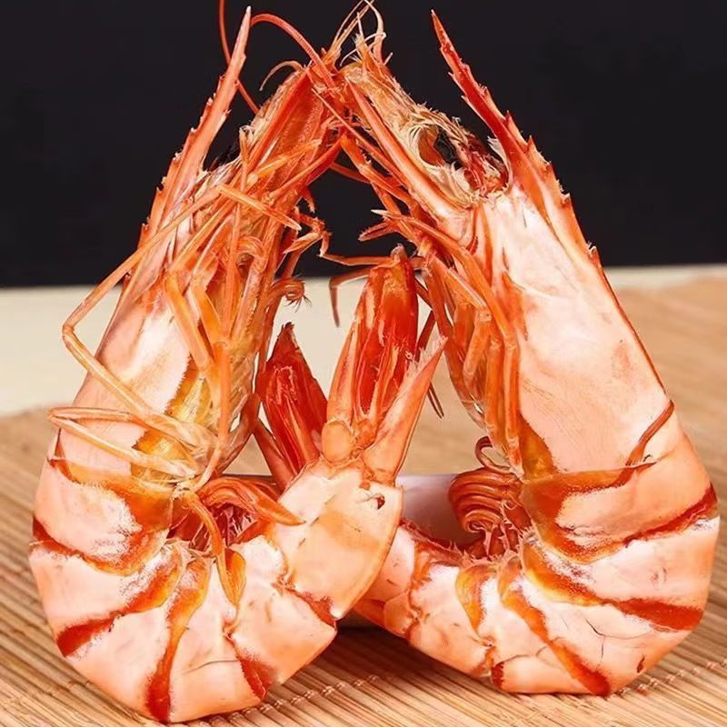九节虾干即食超大烤虾干对虾干碳烤大虾淡干海味零食