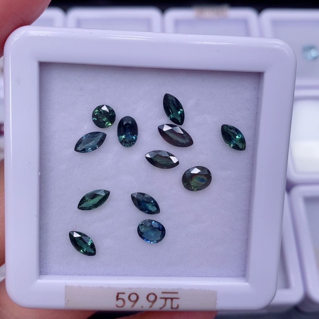 裸石蓝宝石59.9一粒，仅供展示，挑好上定向