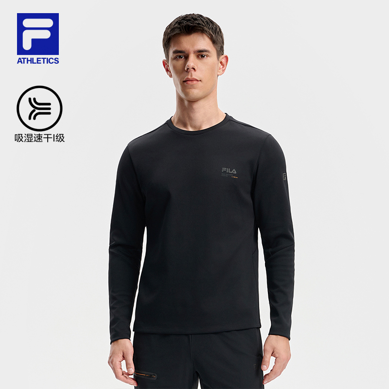 Fila/斐乐男士【吸湿速干长袖】秋季新款户外运动T恤A11M541209F
