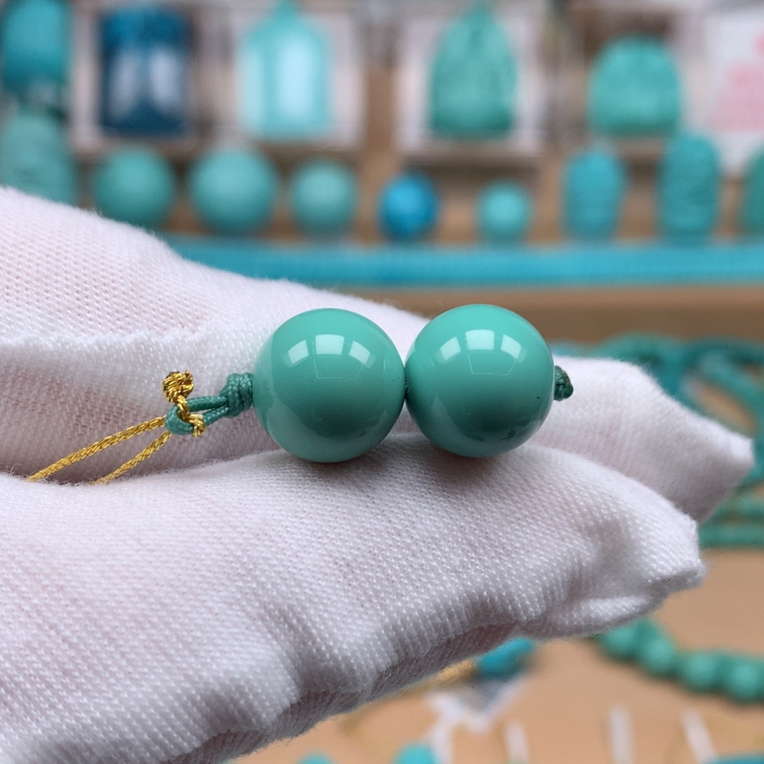 绿松石未镶嵌珠宝奇石11.5mm