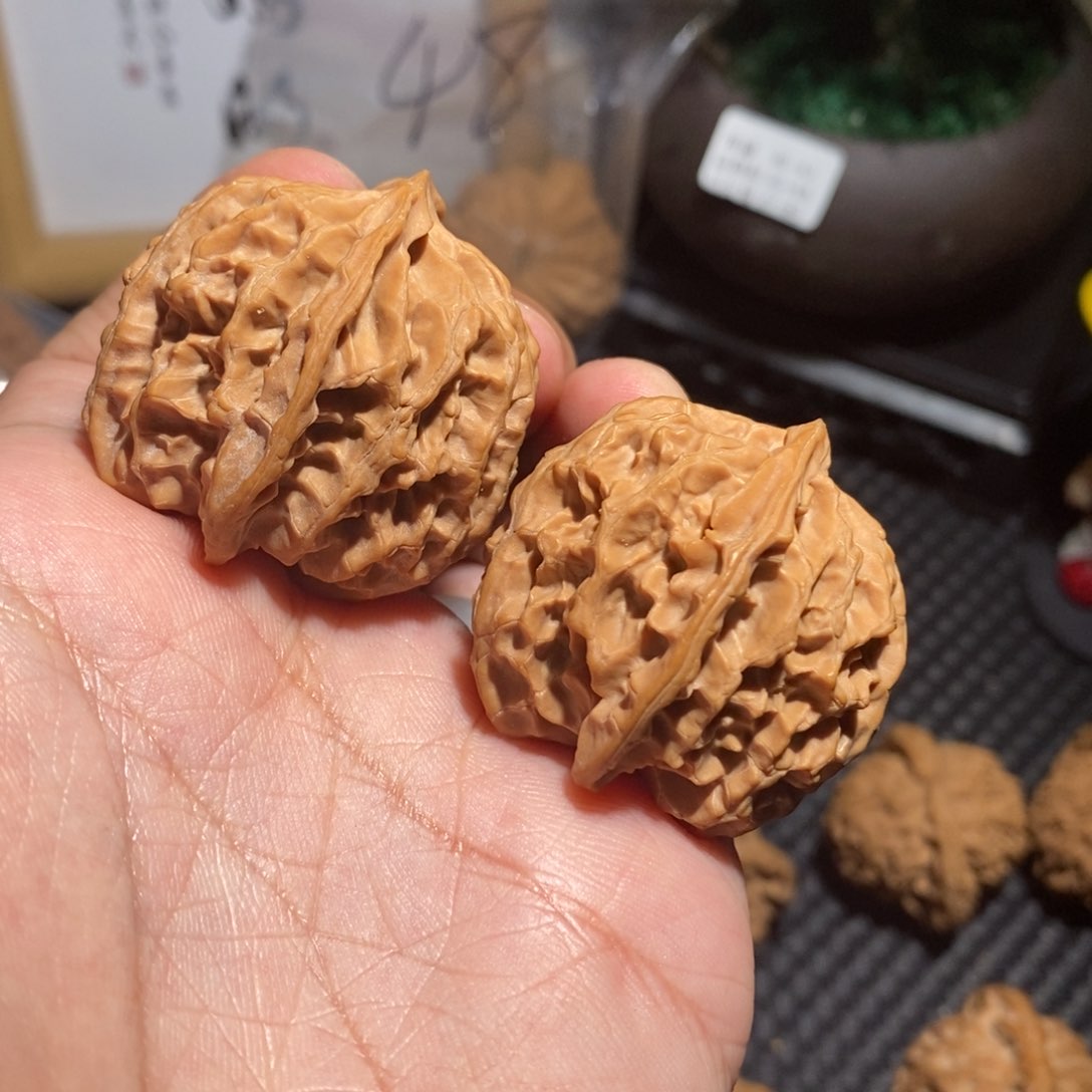 文玩核桃把件38全品原装苹果