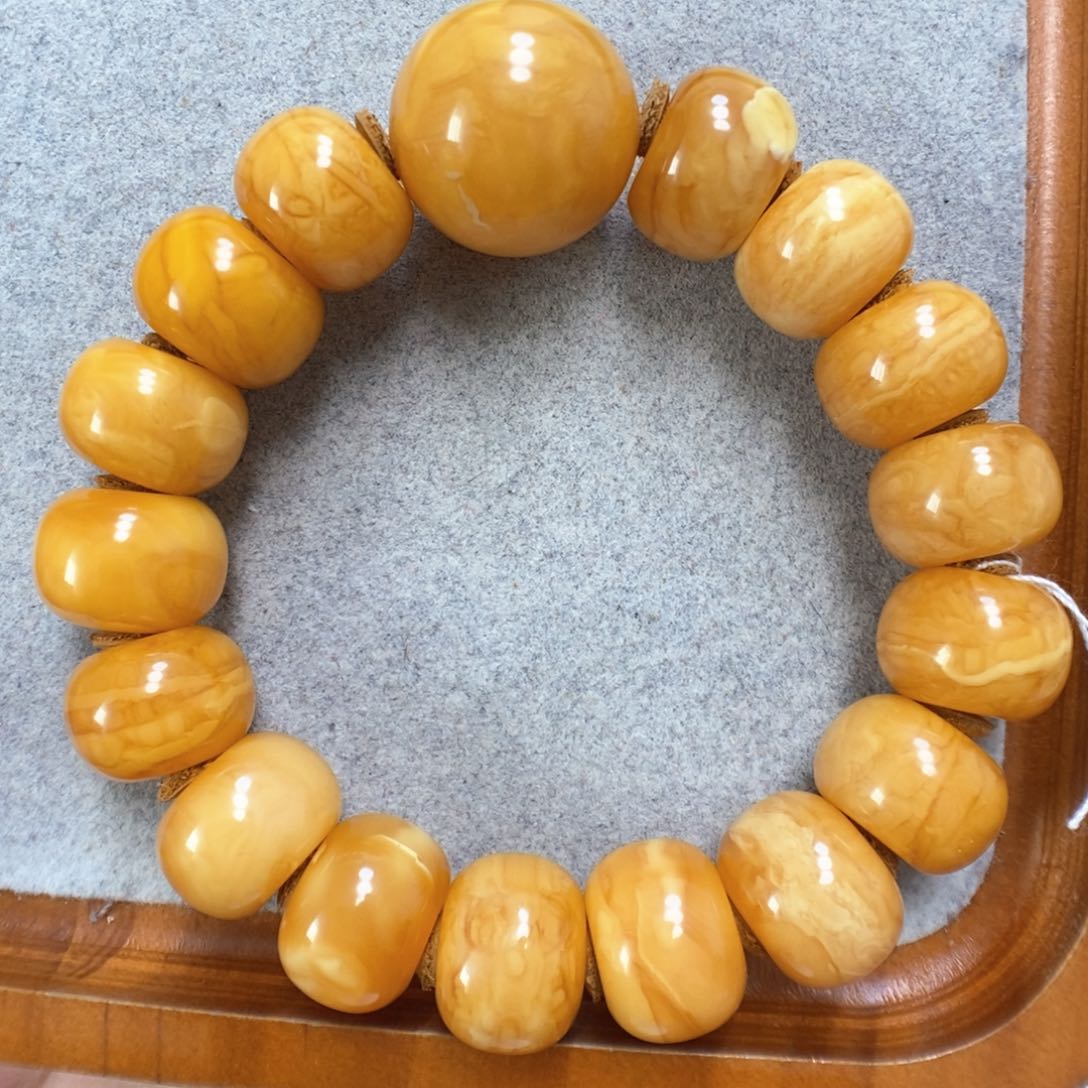蜜蜡手串未镶嵌蜜蜡手串