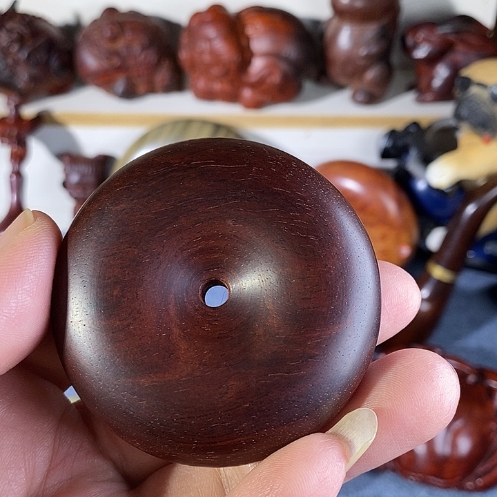 *****染料紫檀（血檀）平安扣平安扣