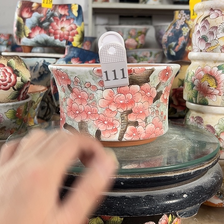 满38包邮 景德镇幸运花盆