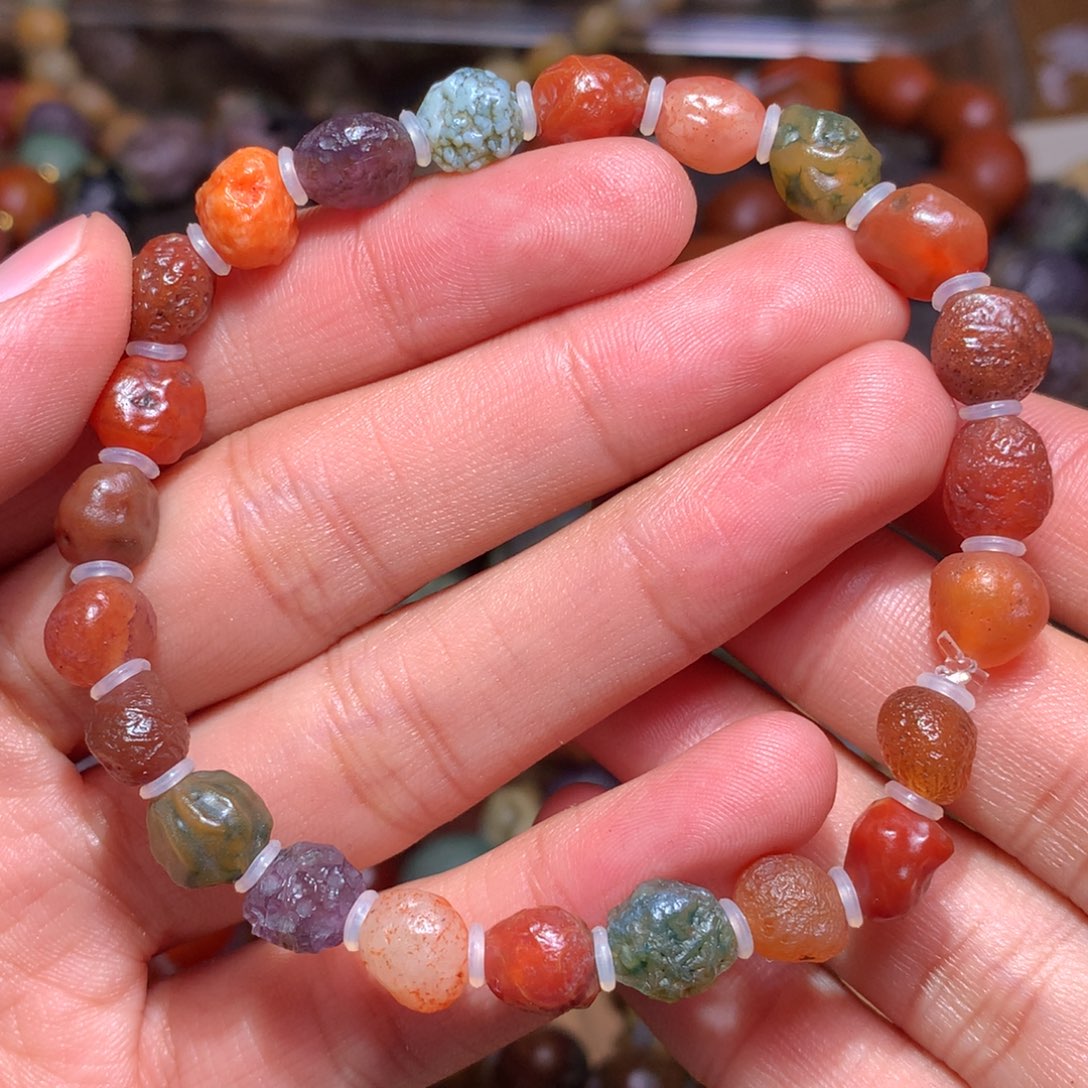 未镶嵌玛瑙/玉髓珠宝半成品