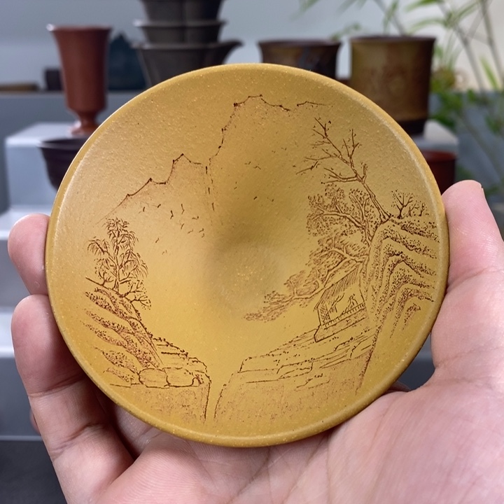 紫砂茶杯宜兴紫砂主人杯
