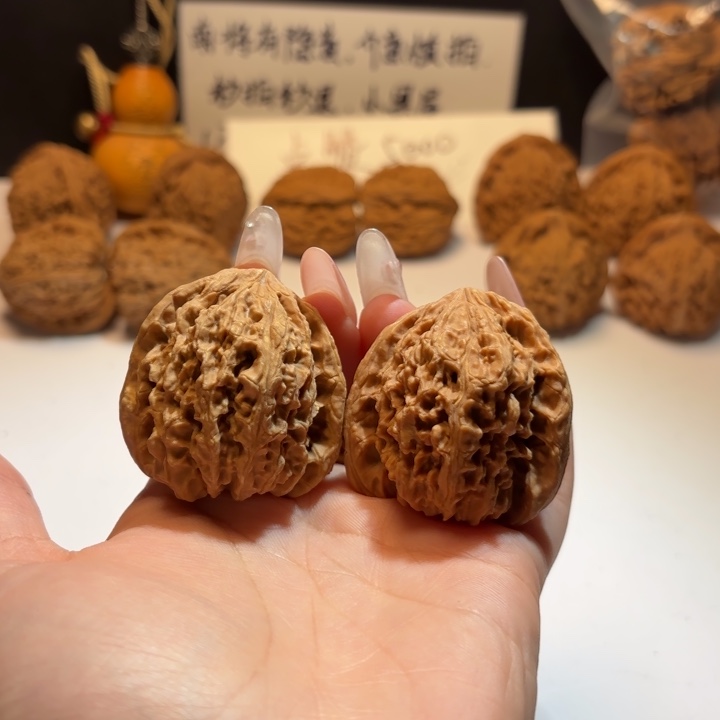 吊坠文玩核桃18号41-40-41凹底黄金甲