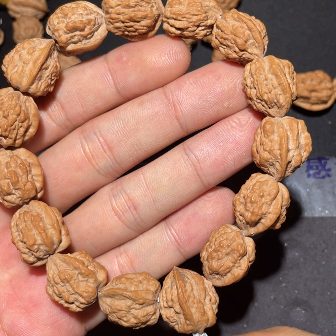 外***葱手串文玩核桃嵩山蛤蟆头无削尖无泡药17➕