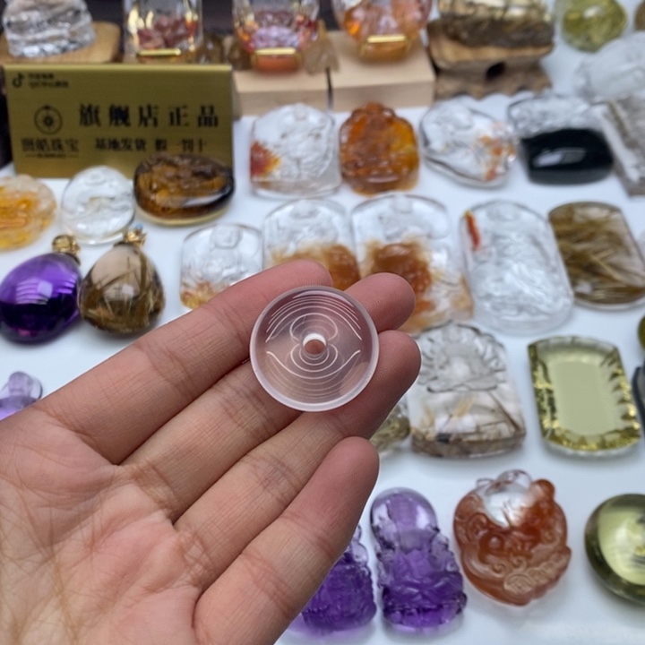 水晶颈饰未镶嵌定制