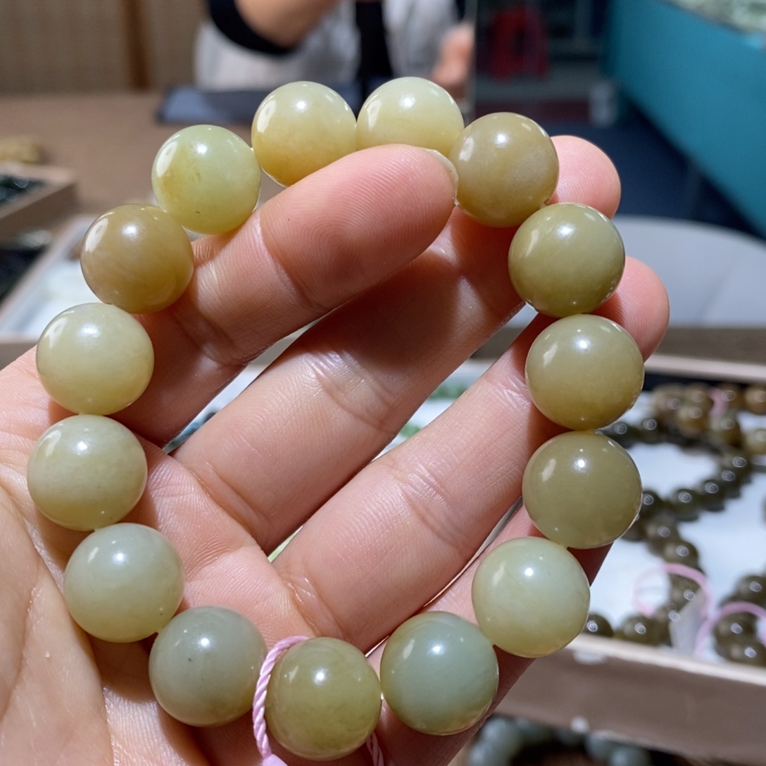 和田玉未镶嵌手链214