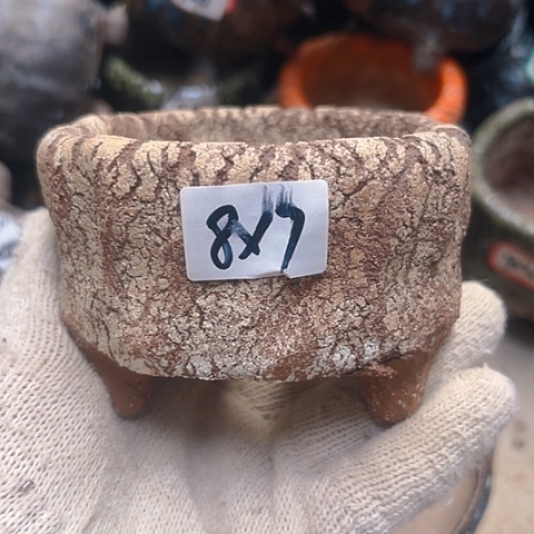 红陶粗陶花盆手工