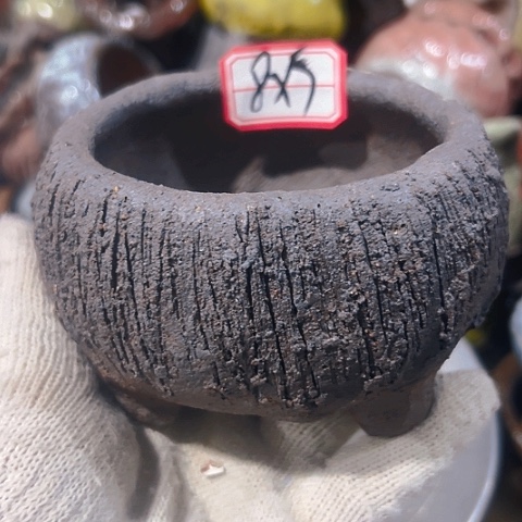 粗陶花盆手工花盆制作
