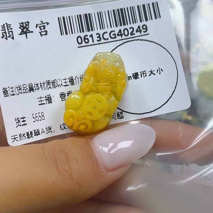 翡翠未镶嵌吊坠(不含链)