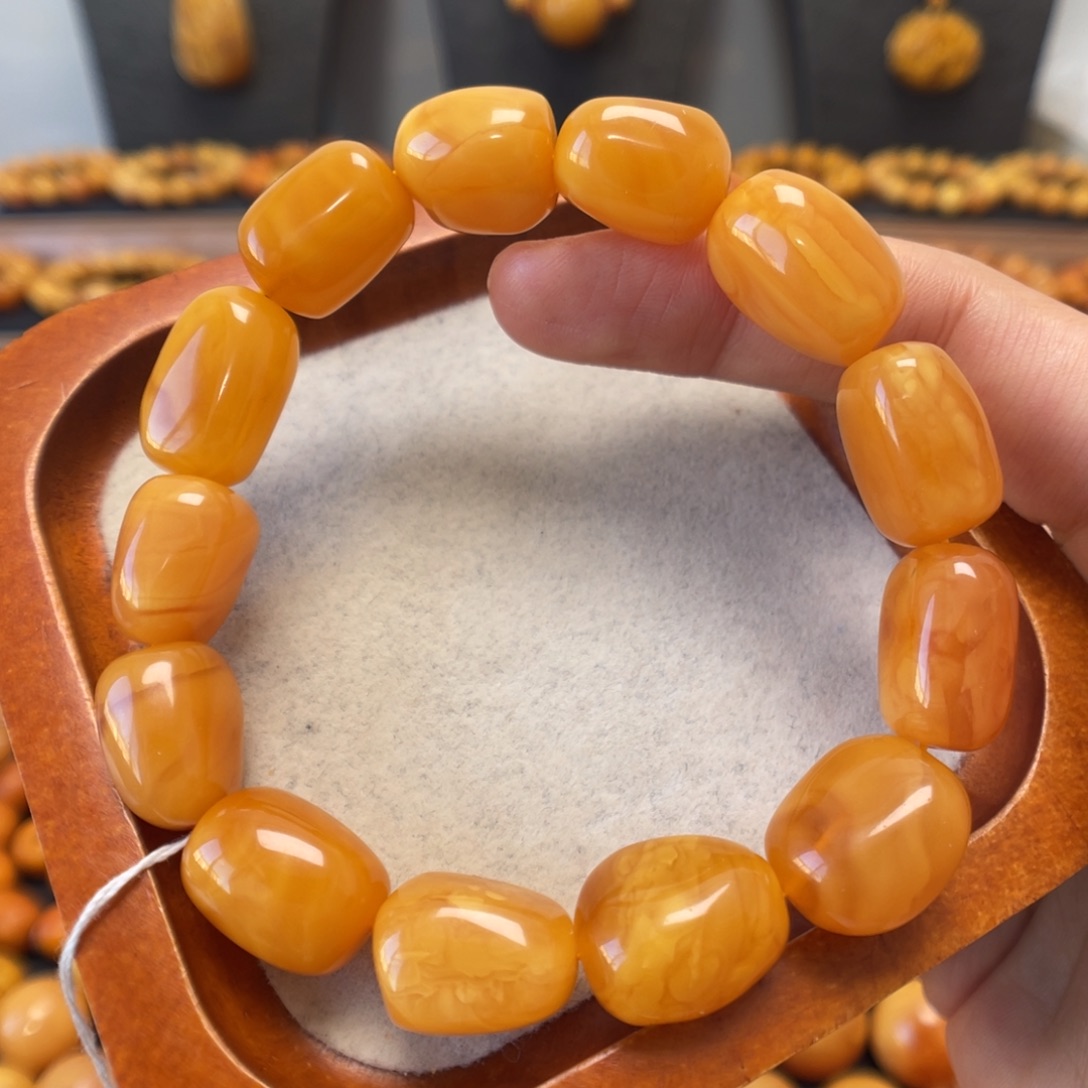 蜜蜡未镶嵌手串蜜蜡