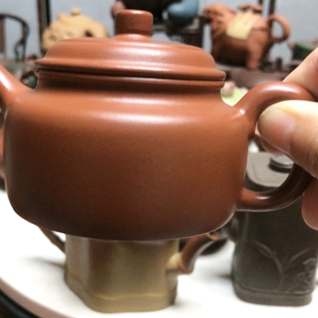 【闪购商品】茶壶紫砂130C君子壶朱泥
