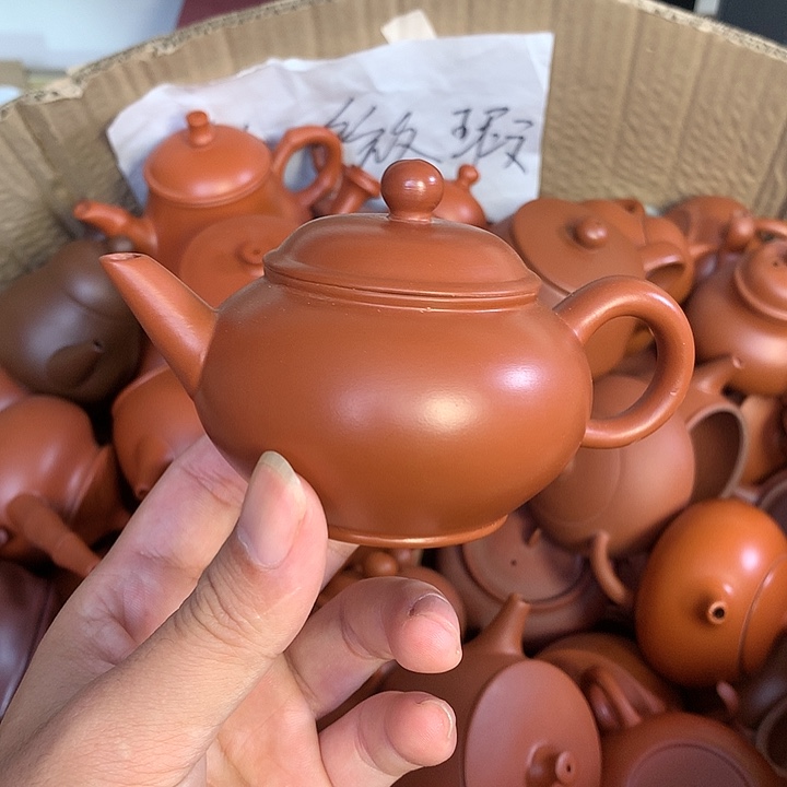 紫砂茶壶原矿朱泥茶壶茶具家用120