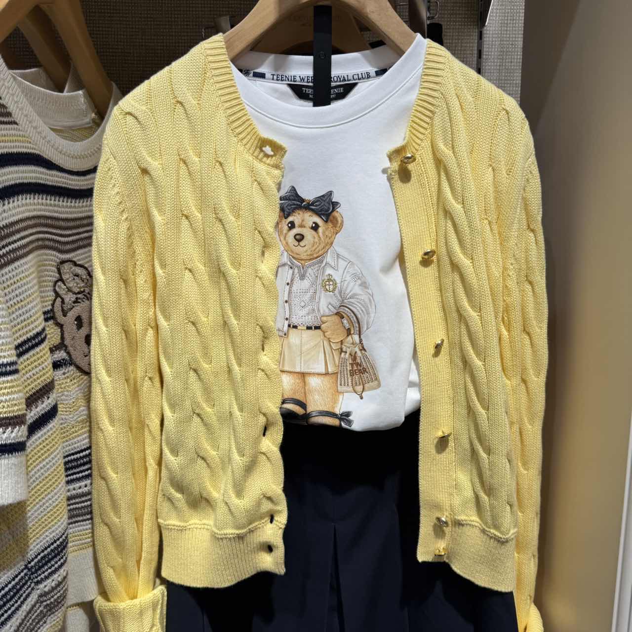 【女装优选KY】TEENIE WEENIE小熊女装25年秋装针织开衫TTCK25O904Z