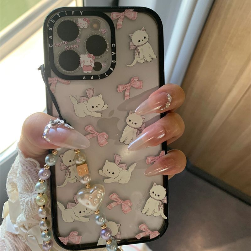 CASETiFY猫咪蝴蝶结苹果16promax手机壳iPhone15/14/13防摔12透明