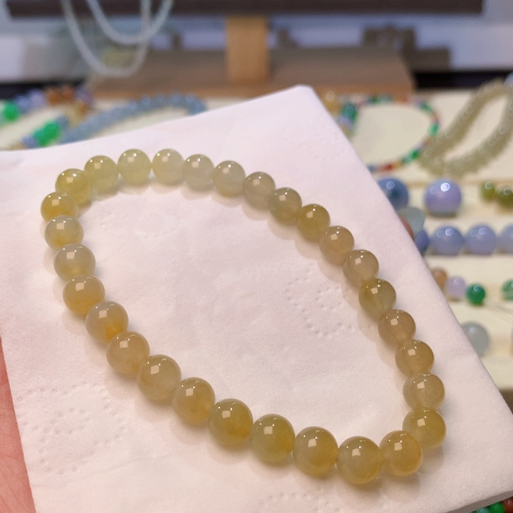 定制翡翠未镶嵌冰桂花蜜黄 21