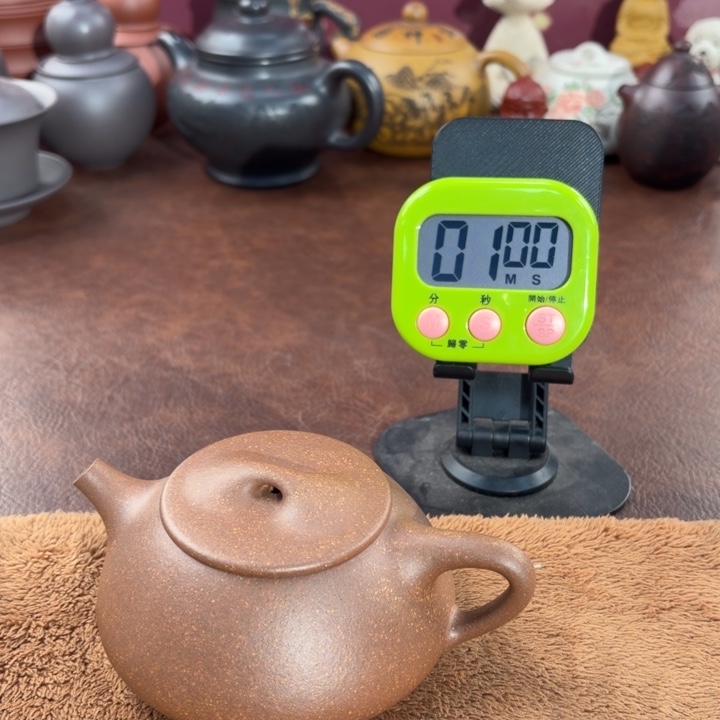 老***孩紫砂茶壶宜兴原矿桃花泥