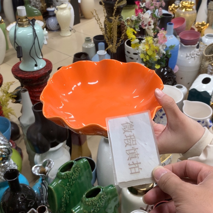 摆件微瑕陶瓷介意勿拍