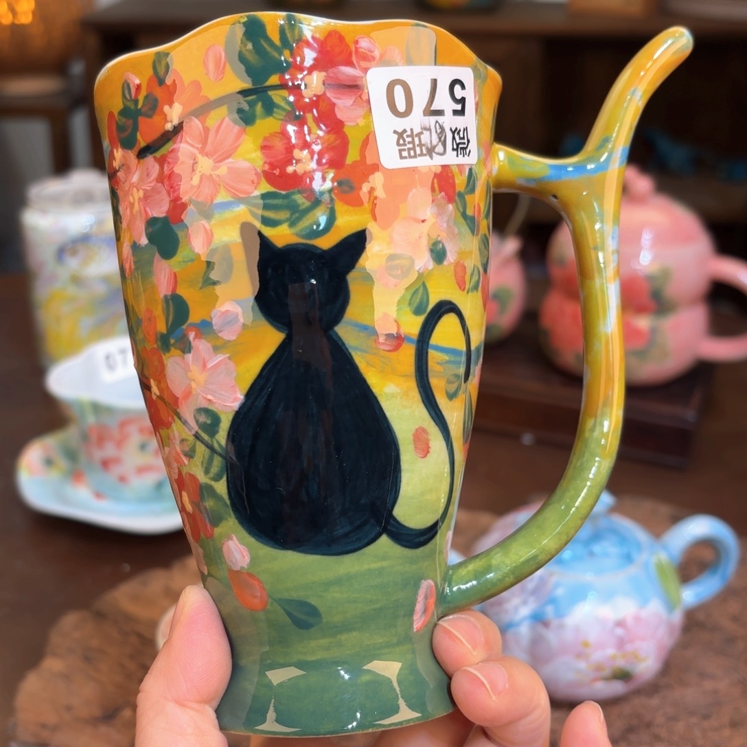 景德镇手绘高温釉下彩陶瓷茶具