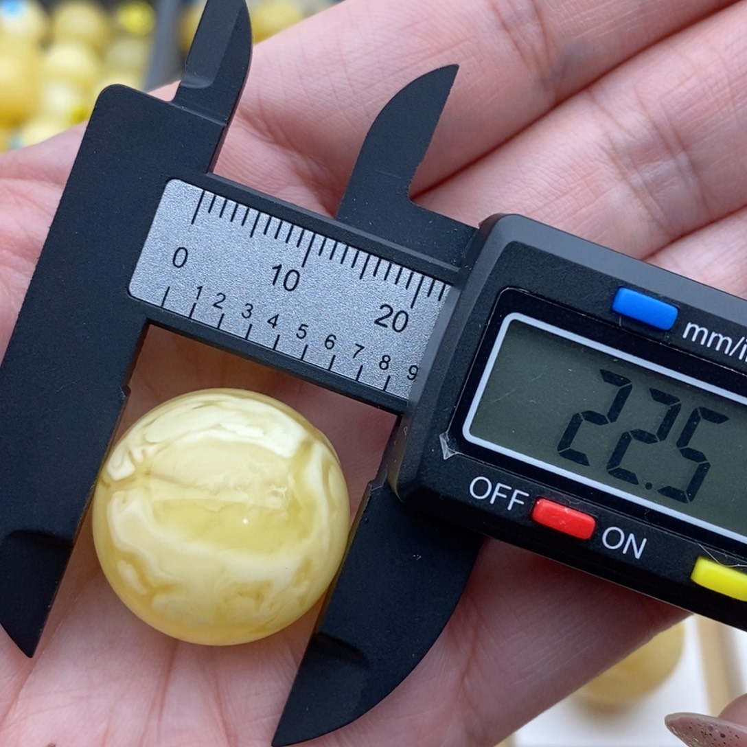 蜜蜡未镶嵌裸石妖花珠子