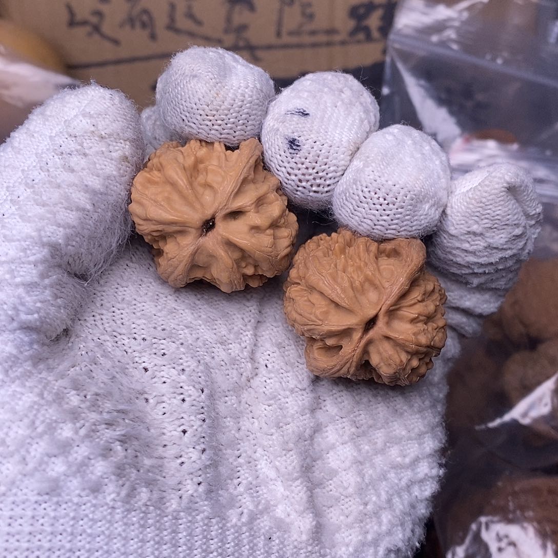 桃核把件与*沽石核桃