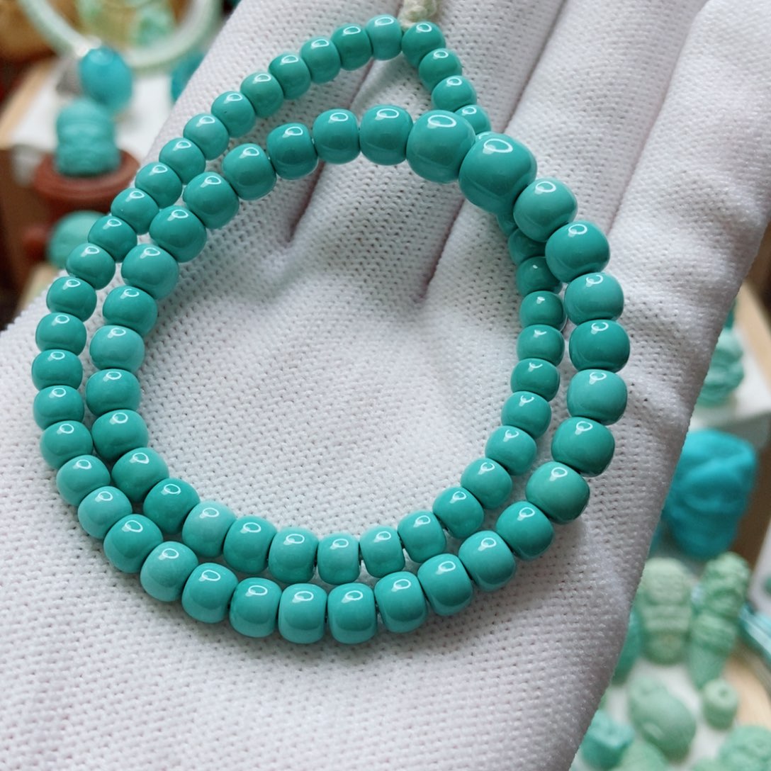 绿松石未镶嵌项链