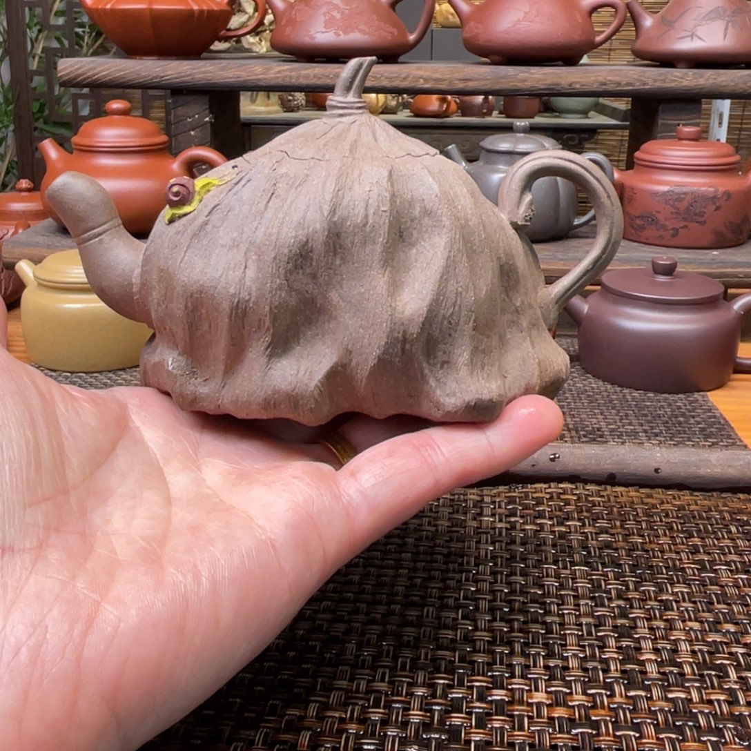 紫砂茶壶宜兴原矿紫砂手工制180