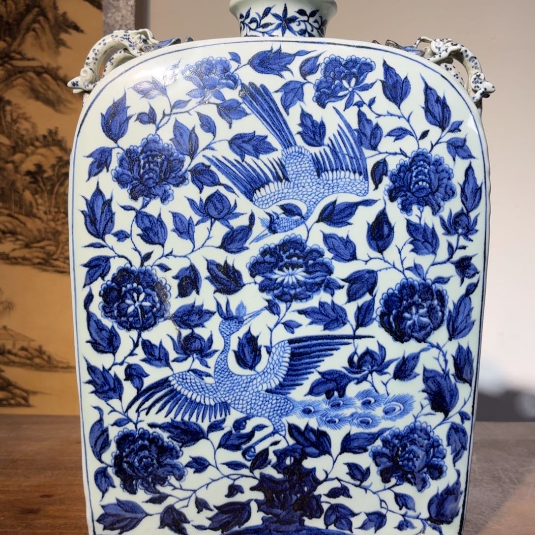 兵***大摆件瓷瓷器工艺品摆件青花