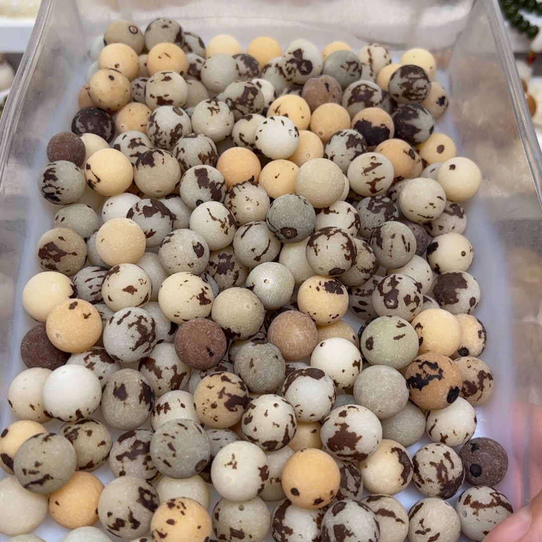 白玉菩提吊坠原子36颗