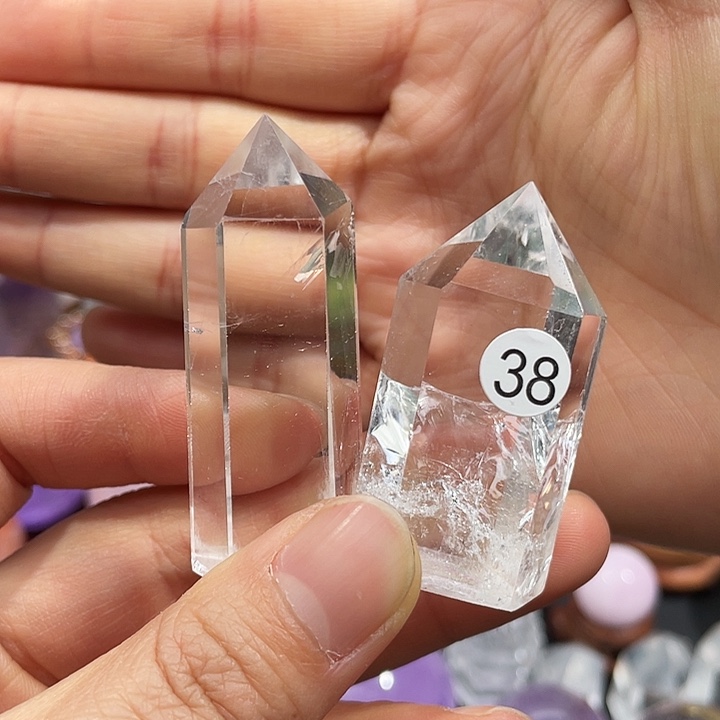 水晶水晶水晶两个5.42未镶嵌