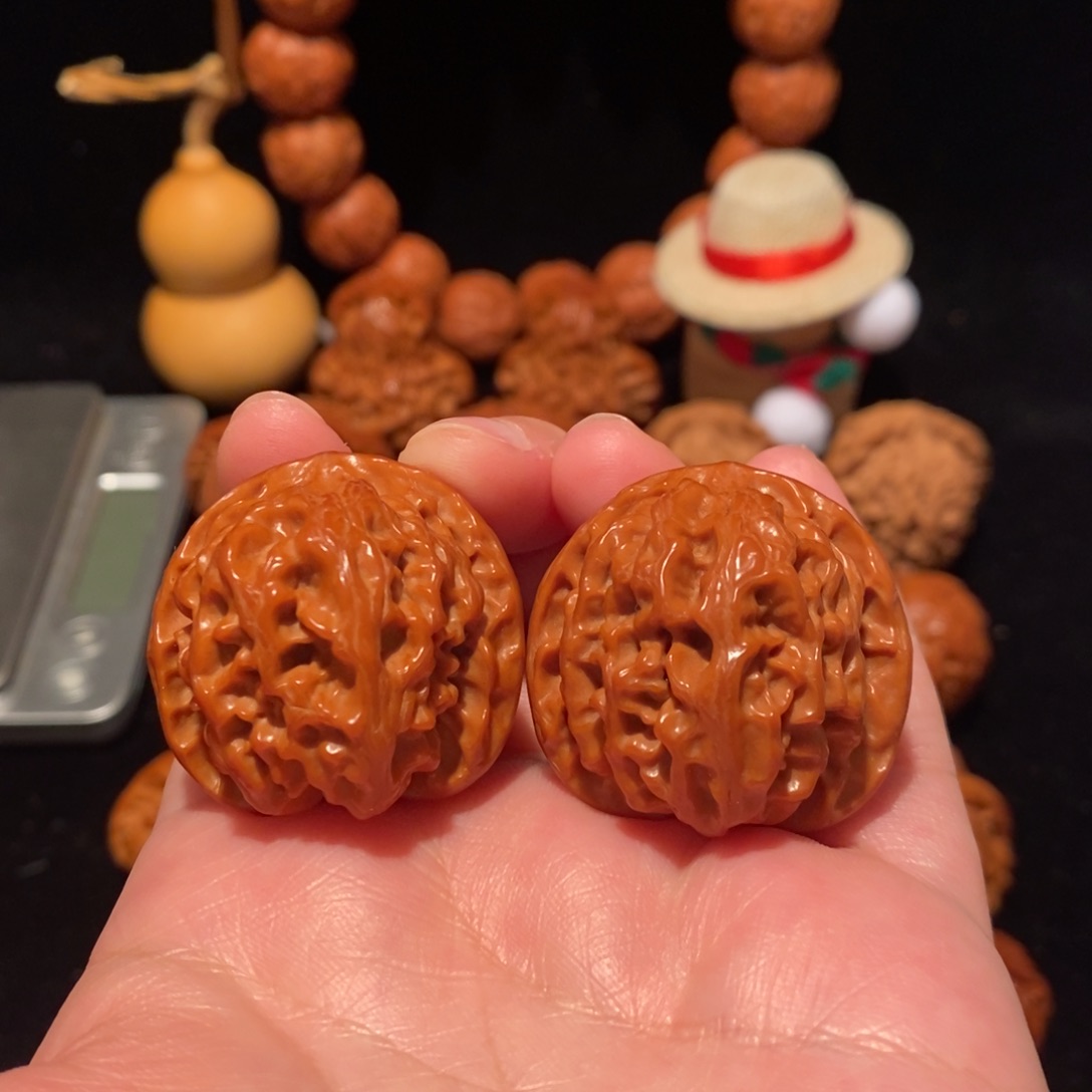 文玩核桃把件34尺苹果园443