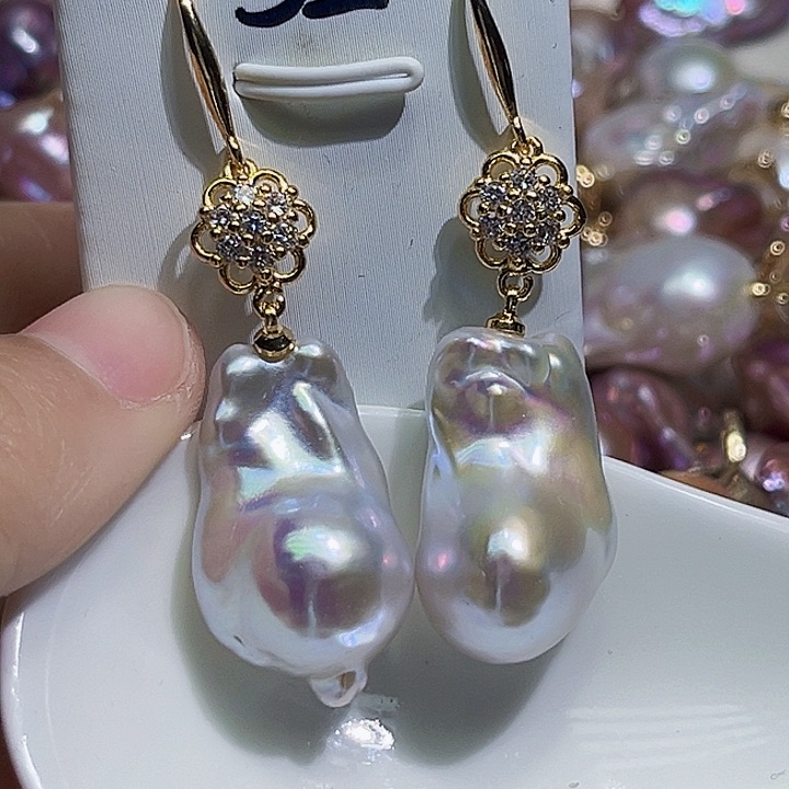 未镶嵌耳饰淡水珍珠