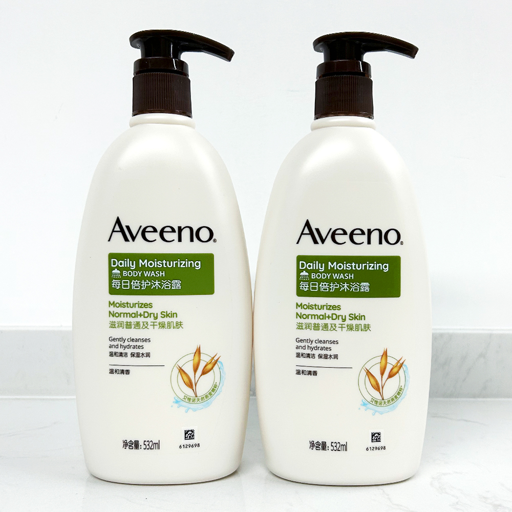 Aveeno艾惟诺天然燕麦精粹每日倍护沐浴露（温和清香） 532ml绿色