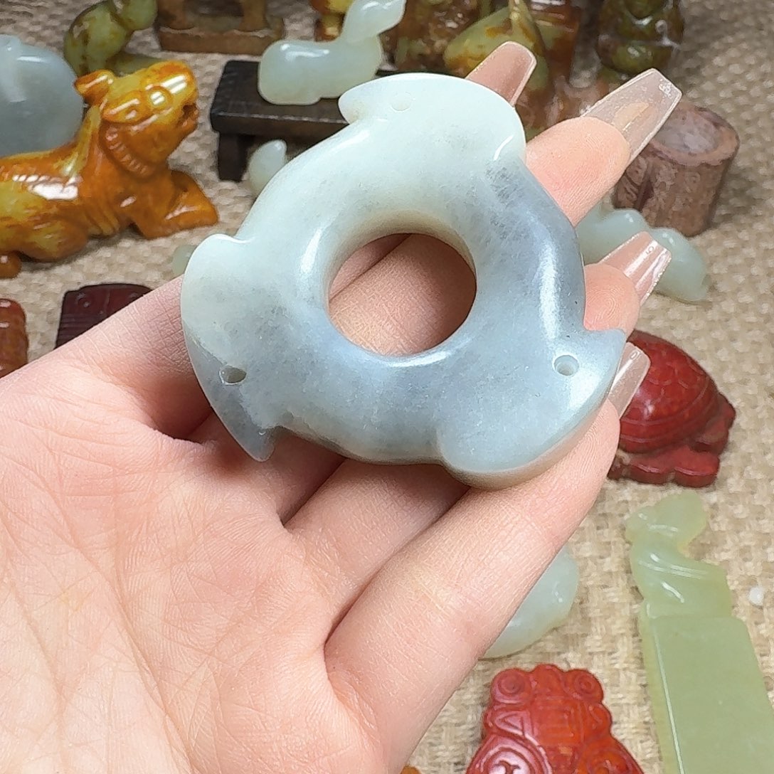 白玉菩提吊坠挂件