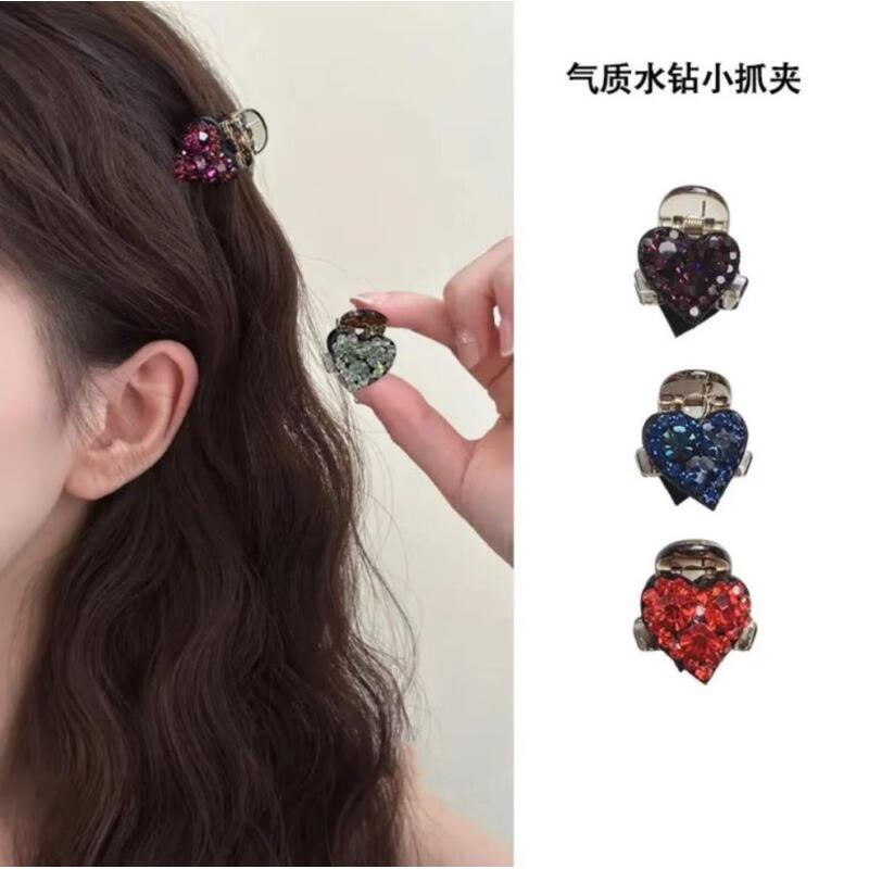 诗泊雅 高级爱心发夹前额小号精致侧边夹子刘海发抓新款碎发发卡