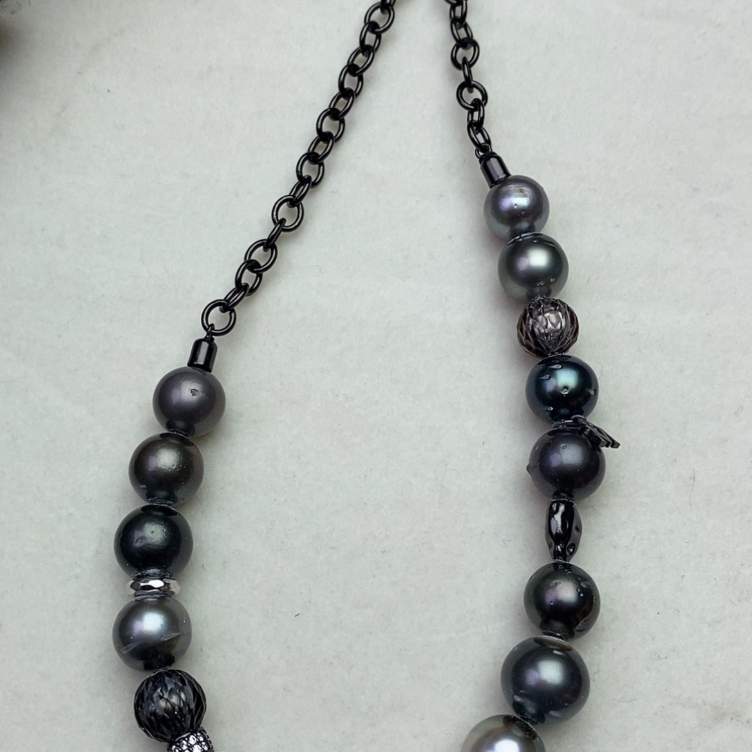 海水珍珠颈饰银S925镶嵌