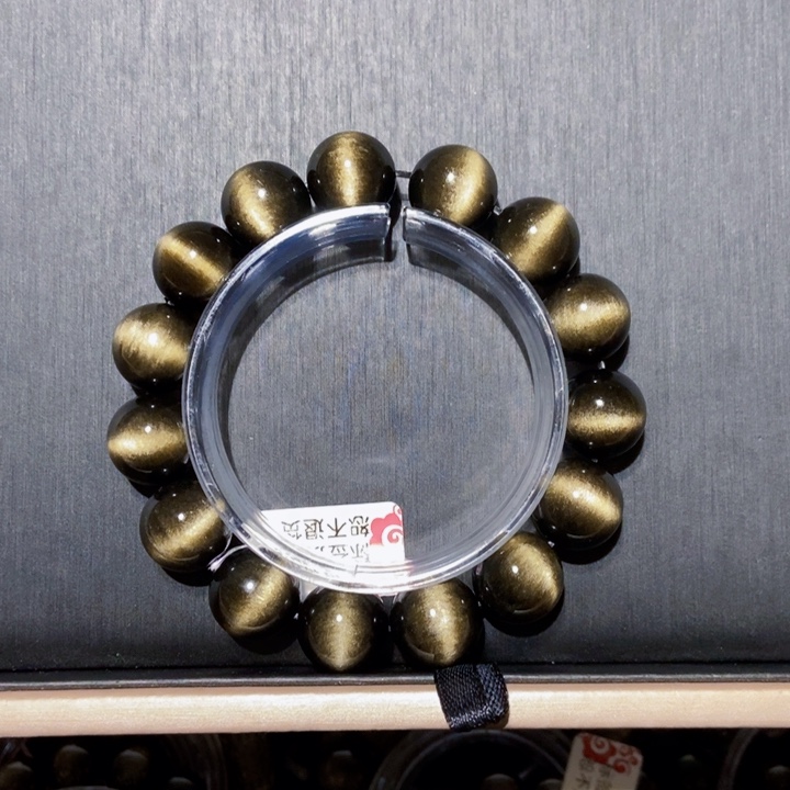 黑曜岩未镶嵌手链?****g