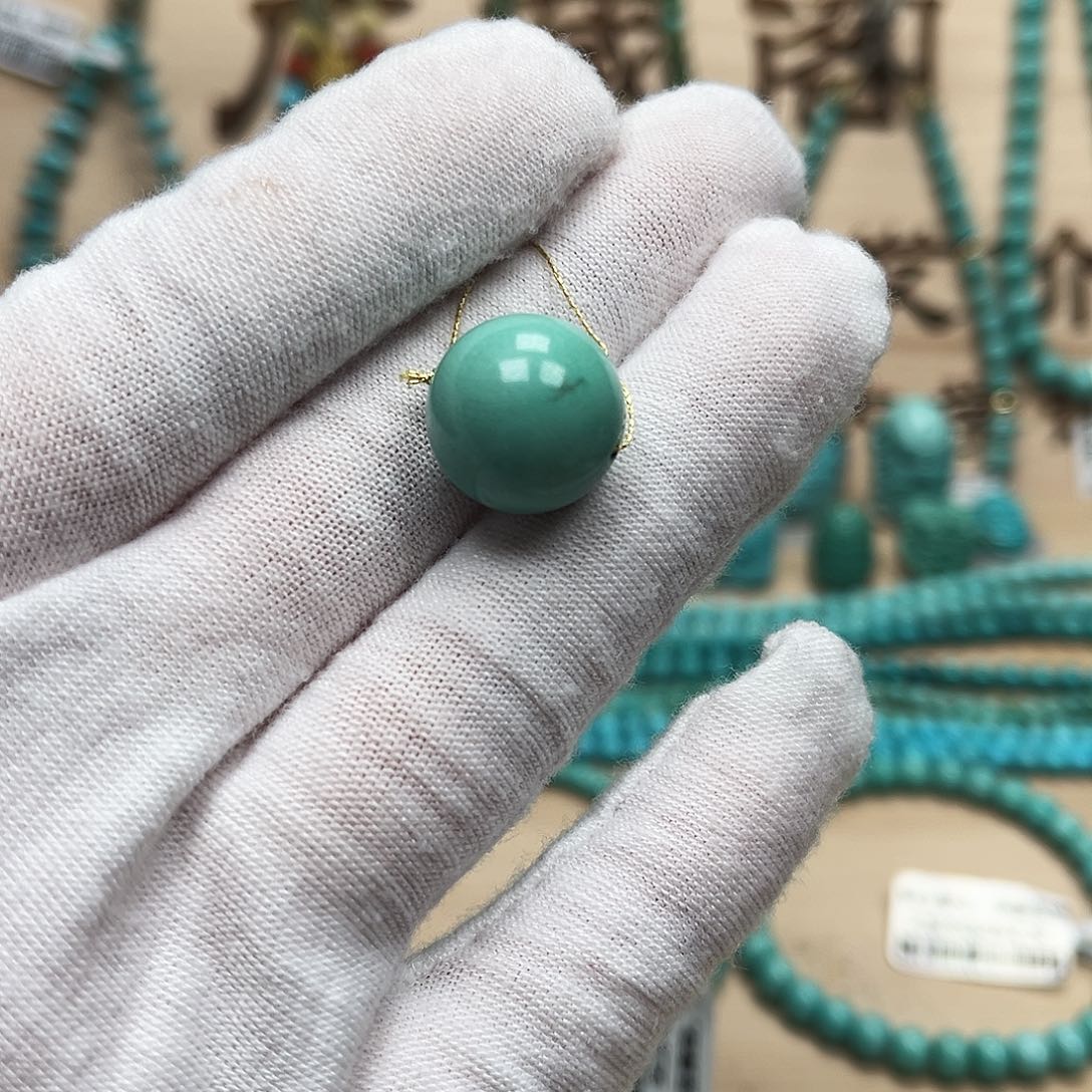 绿松石圆珠未镶嵌