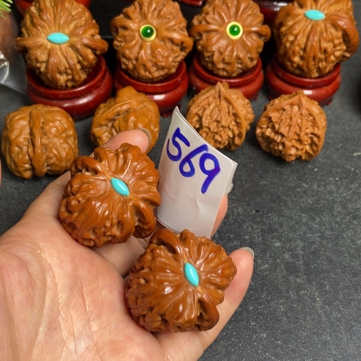 文玩核桃把件35狮子569